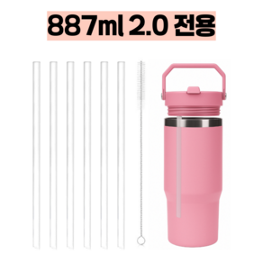 스탠리 아이스플로우플립 2.0 887ml 30oz 텀블러 호환 내열 빨대세트