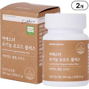 본사직영 여에스더 유기농 요오드 플러스 국민영양 프로젝트, 2개, 30정