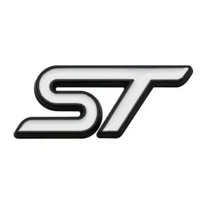 3D 금속 ST 포드 ST Fiesta Focus Edition KUGA Mondeo Focus X 2 3 용 자동차 스티어링 휠 엠블럼 배지