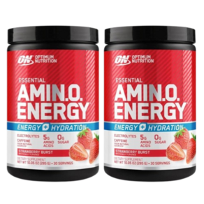 Optimum Nutrition 아미노 에너지 파우더 플러스 하이드레이션 BCAA 스트로베리 버스트 30회분 2개
