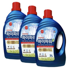 이츠웰 CJ 하이파워 세탁 세제 액체 액상 빨래 3L