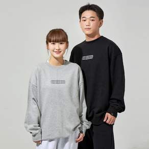 CONVEX 센터 로고 스웨트셔츠 (그레이/챠콜)