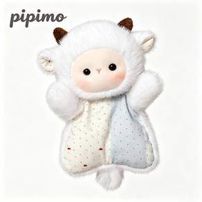 pipimo 귀여운 애착인형 봉제인형 말랑 스퀴시 양 인형 선물용 장식