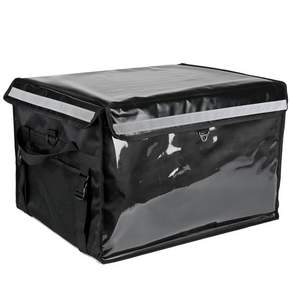 배달 브래킷 거치대 자전거 배달박스 방수 배달통 대형 30L 블랙 칸막이+차량랙+컵홀더포함