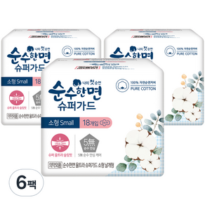 순순한면 울트라 슈퍼가드 뉴 생리대 날개형