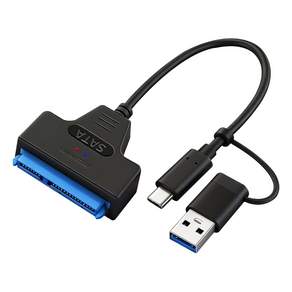인네트워크 USB3.0 지원 C타입 to SATA HDD/SSD 컨버터 Y케이블 IN-STY3025