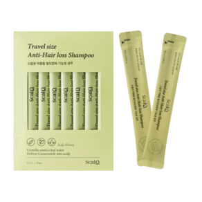스칼큐 여행용 탈모 기능성 샴푸 일회용 세면도구 트래블키트 10ml