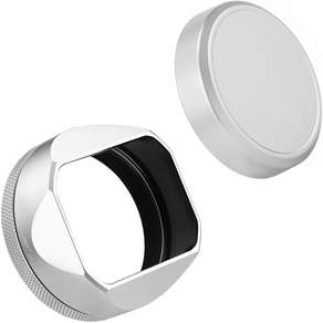 Haoge 사각 메탈 렌즈후드 49mm 어댑터링 렌즈캡 세트 후지필름 X100VI X100V 호환 빈티지 스타일 블랙