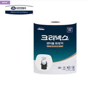 [유한킴벌리 45349] 크리넥스 점보롤 화장지 센터풀 프리미엄 티슈 800매 12롤(1박스)