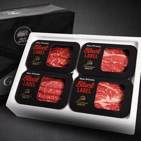미트아울렛 소고기 정육 프라임 구이용 선물세트 1.2kg(살치살300g*1팩+등심300g*2팩+부채살300g*1팩)