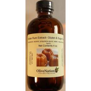 올리브네이션 버터 럼 향료 베이킹 음료 소스용 무알콜 Butter Rum Flavor - Buttered Rum Extract for Baking - Beverages -