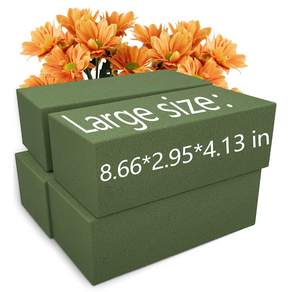 꽃무늬 플로럴 폼 블록 22.9cm 9인치 2팩 조화 웨딩 장식용