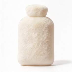 온수 찜질팩 보온 물주머니 2L 베이지 플러시커버 누수방지 겨울 침대 사무실 보온 찜질팩