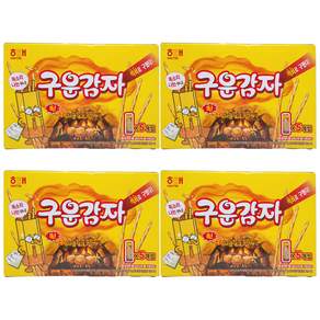 [한입간식] 해태 구운감자 135g 4pcs - 짭잘하고 바삭한 감자 스틱 과자