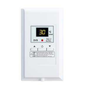 써브텍 SV5 매립형 온도조절기 4kw 필름난방 디지털 전기난방 조절기