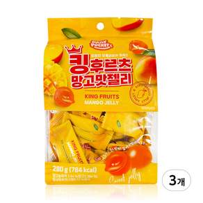 데일리포켓 킹후르츠 망고맛젤리 280g x 3개