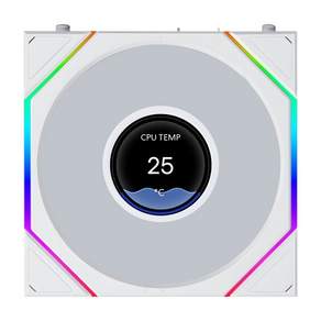 (LIAN-LI) UNI FAN TL LCD FLEX 120 리버스 (시스템쿨러/120mm) (1PACK) (화이트)