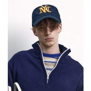 노앙 NOHANT NYC EMBROIDERED BALL CAP NAVY