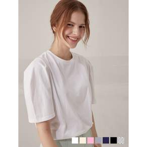 [비뮤즈맨션] Curved short sleeve tee - 7colors