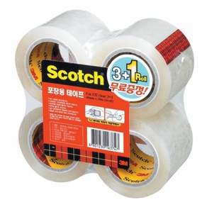 3M 스카치 포장용 테이프 리필 132R 48mmx20M 투명 3+1