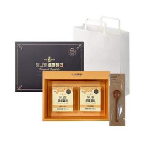 허니웰 수용성 로열젤리 선물세트 30g x 2개 + 스푼 + 쇼핑백