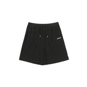 코닥 KODAK 레터링 테리 4부 반바지 BLACK 467230