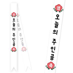 [솔메이드] 생일 어깨띠 파티 소품 오늘의주인공 축하 승진 58종 (내용고정형)
