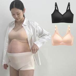 패드고정형 심리스 수유브라 편한 임산부 속옷