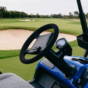 EZGO Yahama RXV Club Car Black용 12.5인치부터 14.5인치까지 맞는 범용 골프 카트 스티어링 휠 커버신축 가능