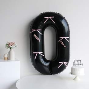 이벤트홀릭 레터링 리본 대형 숫자풍선 기념일 생일