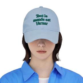 VARZAR 바자르 TMV 레터링 볼캡 워싱 스카이