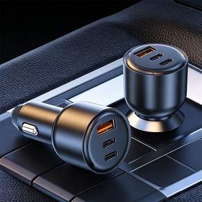 LA DERIVE 100W 동시 3구 초고속 차량용 시거잭 자동차 고속 충전기 PD30+QC3.0