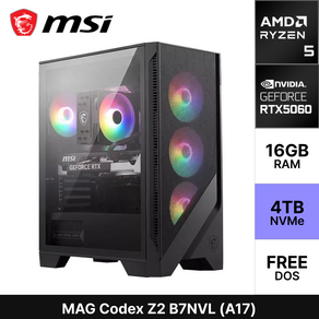 MSI MAG 코덱스 Z2 B7NVL A17 라이젠5 7000 시리즈 RTX5060