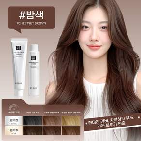단백질 식물추출 염모제 다중 식물 유래 성분 순한 처방 염색케어 일체형 색감 오래 유지 헤어염색제