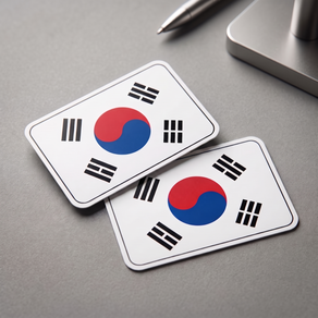 [항상. 옳은] 무광코팅 태극기 차량용 자석스티커 10.5 x 7.5