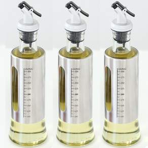원터치 내열유리 오일병 소스통 350ML 3P세트