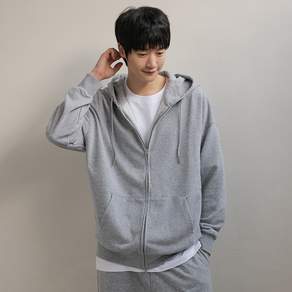 스라보 3단쭈리 데일리 오버핏 투웨이 후드 집업