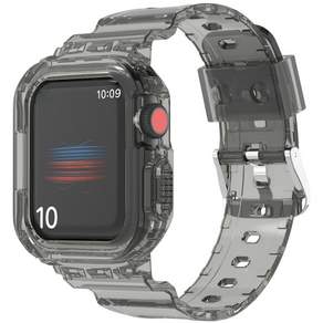 영스피플 애플워치 호환 투명 일체형 스트랩 3 6 7 8 9 10 11 se2 3 밴드 38 40 41 42 44 45 풀커버 시계줄 루프