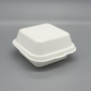팩팜 펄프 햄버거 케이크 포장용기 B-003 (화이트/알뜰형)