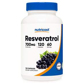 뉴트리코스트 레스베라트롤 700mg 캡슐, 120정, 1개