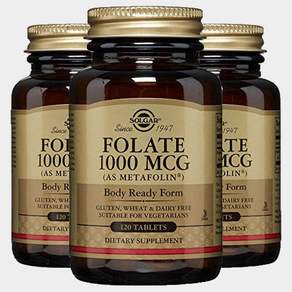 솔가 폴레이트 1000mcg 글루텐 프리 비건 무설탕 타블렛
