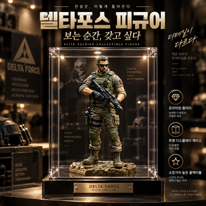 ZINIVIBE 델타포스 전사 액션 피규어 차량용 장식품 군인 미니어처 자동차 대시보드 인테리어 소품