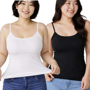 아일루미 1+1 빅사이즈 여성 끈나시