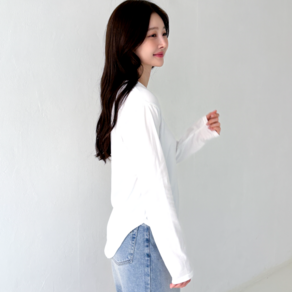 루나인 스탠다드 릴렉스핏 힙커버 긴팔티