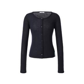 미레코 SOFT WOOL SCOOP NECK CD NAVY