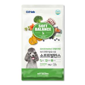 씨디랩 소프트발란스 속이 편한 강아지 발효사료 1.2kg 관절과 위장