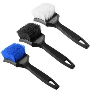 오토바이 타이어 림 브러시 휠 허브 청소 디링 액세서리 블랙 화이트 세척 도구 Black Brush