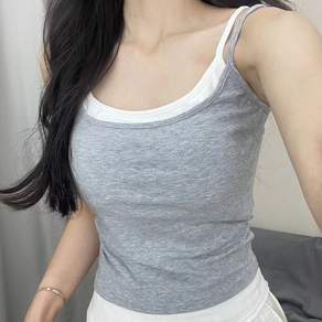 바디랜드 듀얼 스트랩 캡내장 끈나시