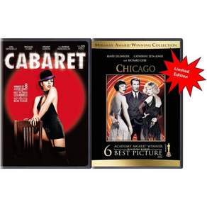 카바레 40주년 기념판 시카고 DVD 번들 | 2장 세트 오스카 수상 뮤지컬 컬렉션 리자 미넬리 르네 젤위거 캐서린 제타 존스