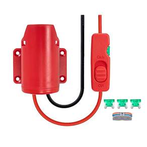 12V M12 배터리 어댑터와 호환용 파워 휠 어댑터 스위치 퓨즈 및 와이어 단자가 포함된 배터리 컨버터 키트